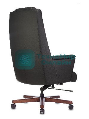 Кресло Бюрократ DUKE черный, кожа