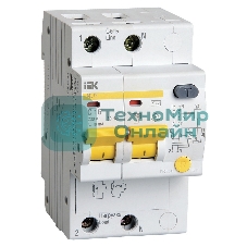 Выключатель автоматический IEK MAD10-2-016-C-010 АД12 2Р 16А10мА IEK
