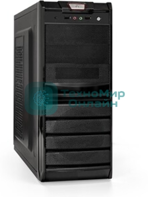 Компьютерный корпус ExeGate EX278400RUS Miditower ExeGate XP-329S Black, ATX, (XP600, Black,120мм), 2хUSB, Audio
