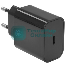 Сетевое зарядное устройство Cablexpert 20Вт, 3А, QC3.0/PD, 1xType-C, черный, пакет