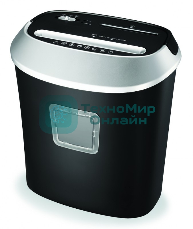 Шредер Office Kit S50 4x35 (секр.P-4)/фрагменты/10лист./21лтр./скобы/пл.карты/CD