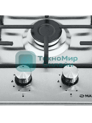 Газовая варочная панель Maunfeld EGHS.32.3ES, 2 конфорки, нержавеющая сталь, серебристый