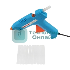 Клеевые стержни Rexant, Ø11 мм, 100 мм, прозрачные - светящиеся, 12 шт., блистер