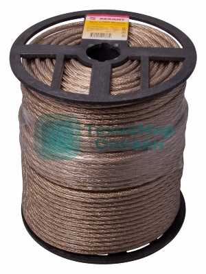 Трос стальной Rexant в ПВХ оплетке d=6,0 мм, прозрачный (бухта 150 м)