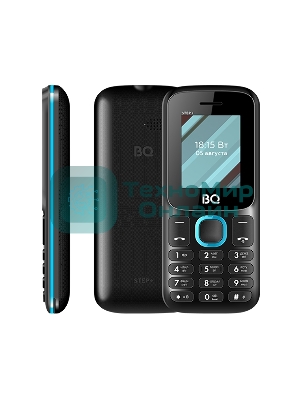 Мобильный телефон BQ 1848 Step+ черный/зеленый
