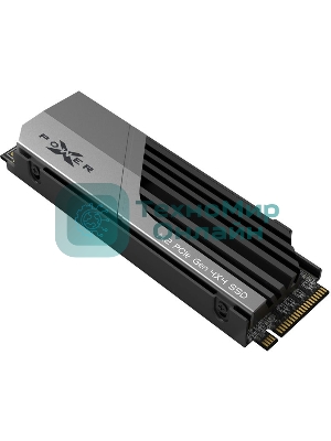 Накопитель SSD SiliconPower XS70, 1Tb, PCIe 4.0 x4, M.2 2280, NVMe, R/W 7300/6000, с радиатором