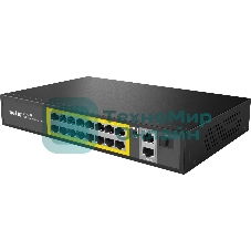 Коммутатор Netis 16PORT 10/100M 16POE+2XGE+SFP P116GH