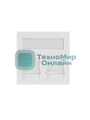 Вставка Rexant Mosaic 45x45, на 2 порта со шторкой