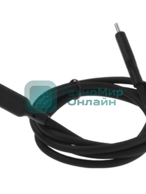 Кабель Qumo light series, USB-Type C, 1м, 5В, 1A, опл. PVC, кон. PVC, круглый, черный