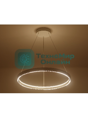 Подвесной светодиодный светильник Ambrella light FL5851 WH белый 35W 3000K/4200K/6400K D600*600 (без ПДУ)