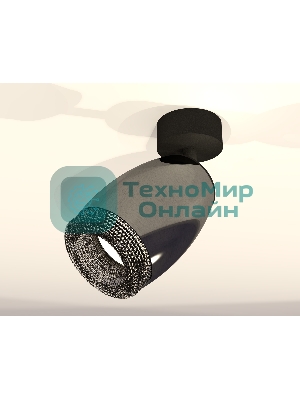 Комплект поворотного светильника Ambrella light XM1123002 DCH/SBK/BK черный хром/черный песок/тонированный MR16 GU5.3 (A2210, C1123, N7192)