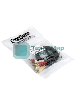 Кабель аудио Exegate EX284947RUS EX-CCV-539-1.5 (3xRCA M/3xRCA M, 1,5м)