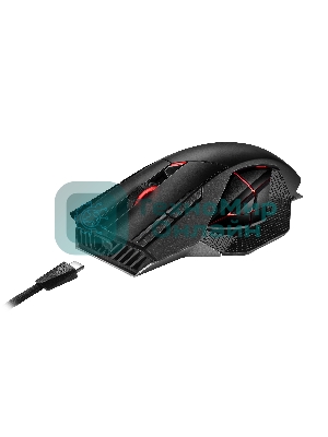 Мышь беспроводная/проводная ASUS ROG Spatha X черный, 19000 dpi, радиоканал, USB, кнопки - 12