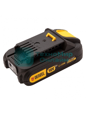 Батарея аккумуляторная Denzel IB-18-2.0, Li-Ion, 18 В, 2,0 А·ч