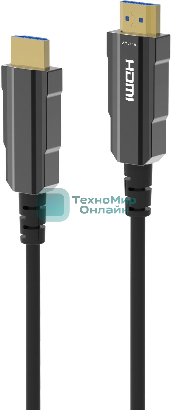 Кабель аудио-видео Digma HDMI (m)/HDMI (m) 30м. позолоч.конт. черный (HDMI-AOC2.1-30)