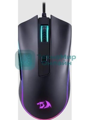 Мышь проводная Redragon Cypher, черный, 12800 dpi, USB, кнопки - 7