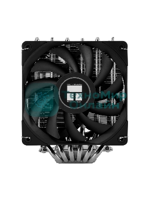 Кулер для процессора Thermalright Royal Knight 120 (4-pin PWM, 156мм, Ni/Cu, 6x6мм, 2x120мм, 80.45CFM/56.36CFM, 29.4dBA/28.4dBA, 2150RPM/1900RPM, S: 1200, 1700, 1851, 2011, 2066, 115X, AM4, AM5, черный)
