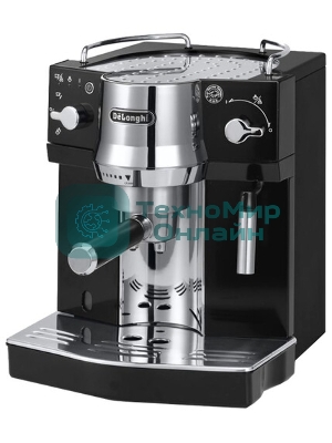 Кофеварка эспрессо DeLonghi EC820.B 1450Вт серебристый/черный