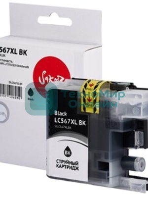 Картридж струйный Sakura LC567XLBK для Brother, черный, 28 мл., 1500 к.