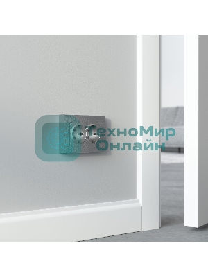 Рамка для двойной розетки (серебряный) W0082406