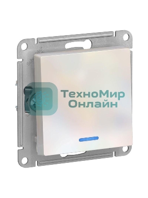 Механизм выключателя 1-кл. AtlasDesign с подсветкой (сх.1а) 10АХ жемчуг SchE ATN000413