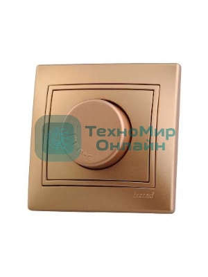 Светорегулятор СП 1000 Вт Мира метал. зол. Lezard 701-1313-157