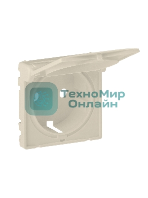 Накладка розетки с/з с крышкой | 754841 | Legrand Valena LIFE Сл.кость