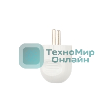 Вилка Евро Rexant прямая с з/к 16А белая