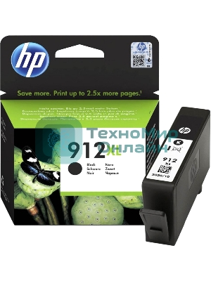 Картридж струйный HP 912 3YL84AE черный (825стр.) для HP OfficeJet 801x/802x