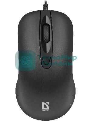 Мышь проводная Defender Classic MB-230 черный, 1600 dpi, USB, кнопки - 4