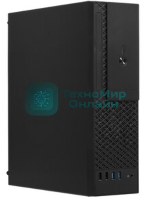 Компьютерный корпус с блоком питания 300Вт. Сase Foxline mATX Desktop 300W, 2xUSB 3.0, 2xUSB 2.0, toolless, Black, 8см. fan, powercord