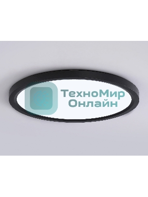 Светильник светодиодный ультратонкий Ambrella light FZ1910 BK черный IP54 44W 3000K-6500K CCT-переключатель D600*25 (Без ПДУ)