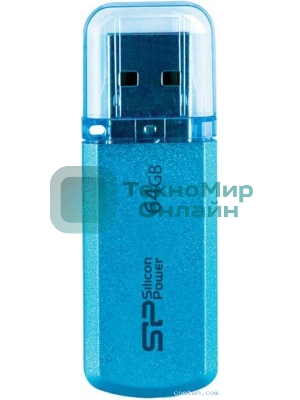 Флешка USB Silicon Power R/W 64Gb Helios 101 SP064Gb,UF2101V1B USB 2.0 синий