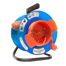 Удлинитель на катушке 1х30 м без заземл. 10А IP44 У10-028 термо ПВС 2х0.75 вын. роз. UNIVersal 9633262