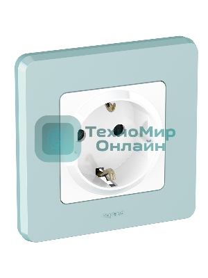 Розетка 2К+З со шторками немецкий стандарт 16А 250 В белый