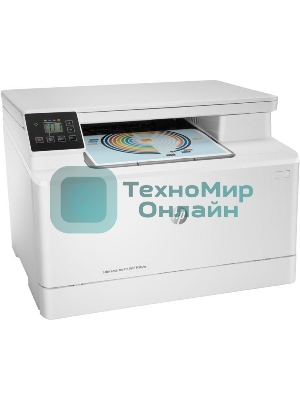 МФУ лазерное HP Color LaserJet Pro MFP M182n (7KW54A), A4, цветной, печ. до 16 стр/мин., 600 x 600 dpi (печать) 1200x1200dpi (скан.), USB, RJ-45, Air Print, Mopria
