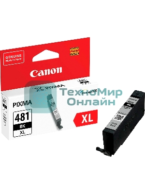 Картридж струйный Canon CLI-481XL BK 2047C001 черный (8.3 мл) для Canon Pixma TS6140/TS8140TS/TS9140/TR7540/TR8540