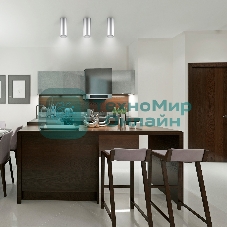 Светильник Gauss Overhead HD006 потолоч. 4100K цв.св.:белый серебристый