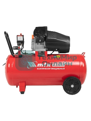 Компрессор воздушный КК-2200/100, 2,2 кВт, 350 л/мин, 100 л, прямой привод, масляный MTX