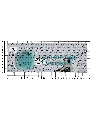 Клавиатура для ноутбука Samsung 530U3B 530U3C, черная