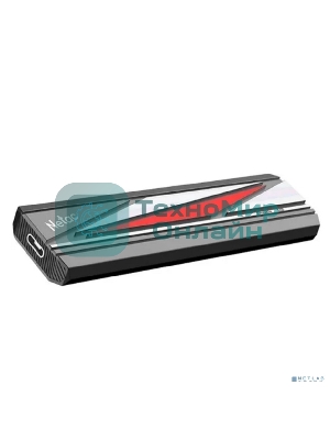 Внешний SSD Netac ZX20L, 2TB, USB 3.2 Gen 2 Type-C, R/W 2000/1800, черный/красный
