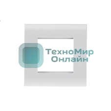 Панель лицевая Rexant 80х80 для модуля Mosaic, пластиковый суппорт