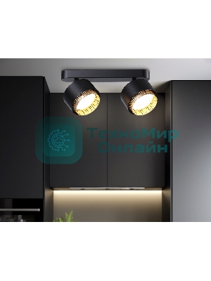 Светильник Ambrella light TN71288/2 BK/GD черный/золото GX53/2 max 12W 270*95*137