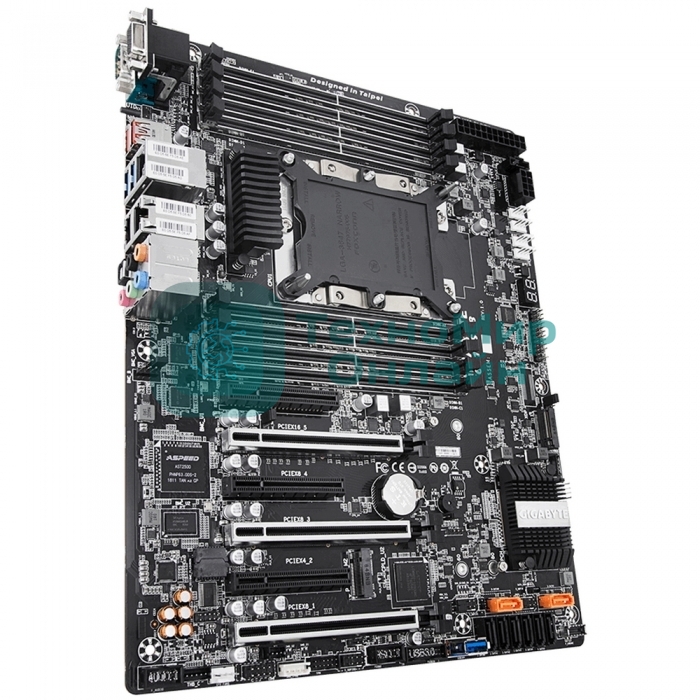 Материнская плата GA-C621-SU8 Intel C621 motherboard with LGA 3647 Socket P, 6-Channel DDR4 RDIMM/LRDIMM 8 x DIMMs, Aspeed® AST2500 BMC, Dual M.2, Dual Intel® Server GbE LAN, 3 PCIe x16 slots and 3 PCIe x8 slots for multi cards RTL