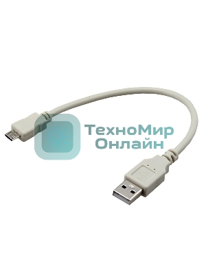 Кабель Rexant micro USB (male) - USB-A (male) 0.2M