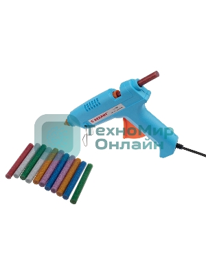 Клеевые стержни Rexant, Ø11 мм, 100 мм, цветные с блестками, 12 шт., блистер