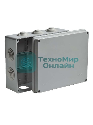 Рувинил 67065 Тусо.Коробка расп. для о/п, 240х195х90 мм, 10 вводов, IP55