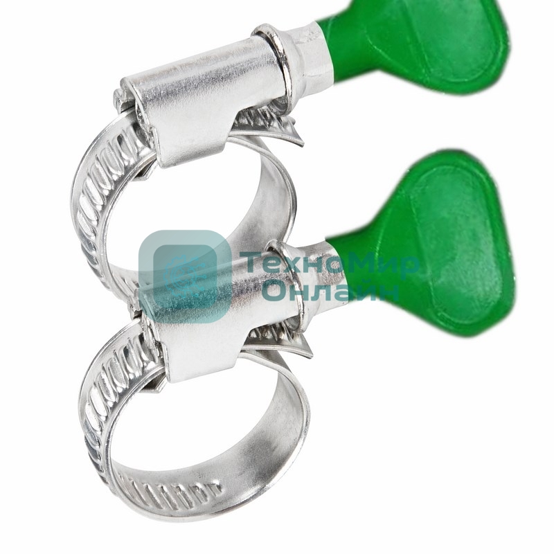 Хомут червячный Rexant 10-16-0,7 мм, с ключом W (упак. 50 шт)