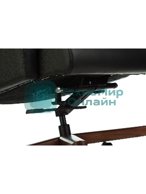 Кресло Бюрократ DUKE черный, кожа