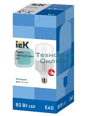 Лампа светодиодная IEK LLE-HP-80-230-65-E40 HP 80Вт 230В 6500К E40